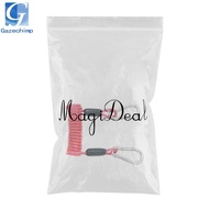 Diving Dive Stainless Steel Coil Lanyard Carabiner Accessories