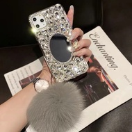 Shiny Diamond Mirror Phone Case for Samsung Galaxy A73 A71 A54 A53 A52 A51 A33 A32 A31 A14 A12 A24 A34 A13 A22 A25 A03 A03S A20 A30 A50 S A23 5G Bling Stone Cover