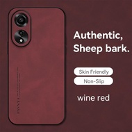 For OPPO A60 A 60 CPH2631 Case Soft Silicone Edge Hard Back Cover For OPPO A60 PU Leather Phone Case