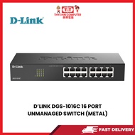 D'LINK DGS-1016C 16 PORT UNMANAGED SWITCH (METAL)