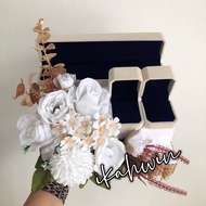 Hantaran Kahwin Petak/ Bekas Cincin/ Bekas Gelang/ Gubahan hantaran cincin siap gubah/ Hantaran Mask