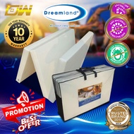 DREAMLAND Premium Solid Single Size Rebond Foam Foldable Mattress/Single Tilam/Single Size Bed Mattress/Single Mattress/