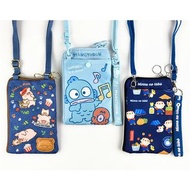 香港Sanrio三麗鷗大口仔大寶海怪丑魚Lulu罐頭豬觸控手機斜挎包 8449