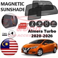 Nissan Almera 2020-2026 Epic Magnetic Sunshade  (4pcs) Accessories Car