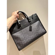 Men's Bag Classic Logo Business Briefcase GOTHAM Men's One-Shoulder Crossbody Bag C0243