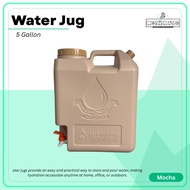MegaMartPlace Water Jug With Faucet, 5 liter gallons water gallon water dispenser slim container