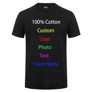 T Shirt Men Customized Text Diy Logo Your Own Design Photo Print Apparel Advertising T-shirt For VIP