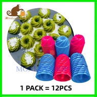 Acuan Kaswi 12PCS Plastic Jelly Mould Puding Mould Acuan Kaswi Viral Twister KA16 / 5733 RANDOM COLO