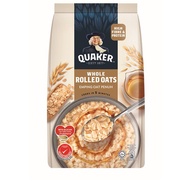Quaker Whole Rolled Oats 800g – 100% Natural Healthy Breakfast