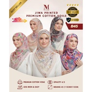 MINAZ HIJAB | JIWA PRINTED BAWAL (BIDANG 45 & BIDANG 55)