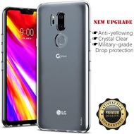 For LG G7 ThinQ Soft Transparent Silicone Flexible Shockproof TPU Cover Skin Yellowing-Resistant Crystal Clear Jelly Case
