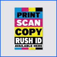 ◊ ☋ ♣ Print Scan Xerox Copy Tarpaulin Signage