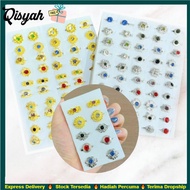 Qisyah Kerongsang Baby Brooch 1 Batu 100pcs Pin Tudung Borong Stock Baru Bukan Stock Lama Random Mix 10 Designs