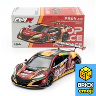POP RACE PR64-108 Honda NSX GT3 EVO22 -Eva RT Production Model 02 1/64 Đồ chơi mô hình xe hơi