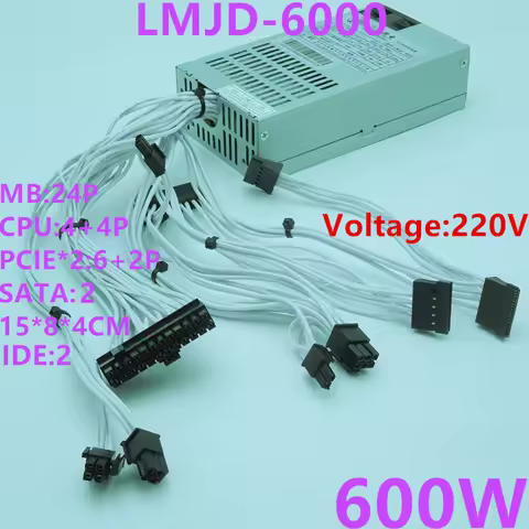 New Original PSU For ITX FLEX NAS Small 1U K39 400W 550W 600W Power Supply LMJD-4000 LMJD-5500 LMJD-