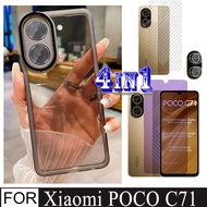 Poco C71 Tempered Glass Anti Blue Light Ray for POCO C 71 C75 C61 C65 Full Coverage Screen Protector