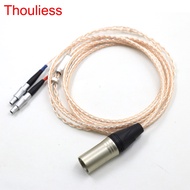 High Quality Copper Silver Braided Earphone Cable For Sennheiser HD800 HD800s HD820s HD820 Enigma Ac