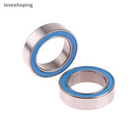 [loveshoping] 2Pcs 6700 2RS 10X15X4mm Motor Level Blue Rubber Seals Bearing Model Bearing Motor Bear