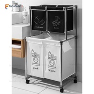 Fanshulin2.sg Dirty Clothes Basket Large Laundry Storage Rack Laundry Basket With Wheels Multi-Layer