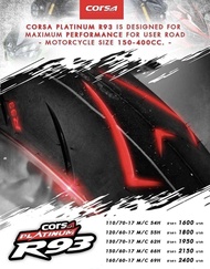 ยาง Corsa รุ่น R93 Platinum ขนาด 110150120160 ขอบ 17 CBR300 CB150R Ninja ยางcorsa93 ยางninja ยางนินจ