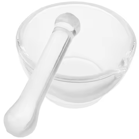 Glass Material Mortar With Pestle Medicine Chemical Mortar Lab Tools Pill Cases Splitters Household 