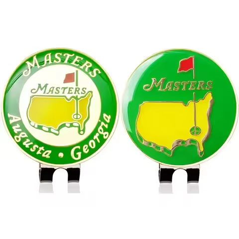 Golf Ball Mark with Magnetic Golf Hat Clip Marker US Map White Flower Golf Marker Training Aids For 