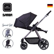 ABC Design - Samba 雙向高景觀嬰兒手推車, Asphalt (送雨擋, 蚊帳)