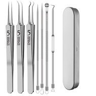 Bộ 3 Nhíp Gắp Mụn Đầu Đen LIVING C Làm Sạch Sâu Lỗ Chân Lông Nhíp Thẩm Mỹ Gắp Mụn