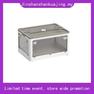 FOLDABLE STORAGE BOX 80L 60X42X33.5CM COSSY+ 9002 WHITE/CLEAR