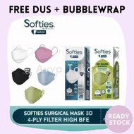 Softies 3D mask Surgical 4 ply|Softies 3D JAPAN|Masker evo murah|