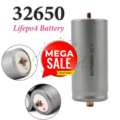 100% Original 32650 3.2V 6000mAh Rechargeable Lifepo4 Battery High Quality Large Capacity Lithium Ir