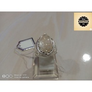 Cincin Permata Jarum Emas Asli Silver 925
