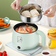220V Multifunction Non-stick Pan Samll 1-2 People Hot Pot Multi Electric Rice Cooker home Dormitory Electric Cooking Mac Off-white US