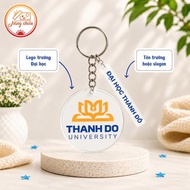 Chengdu University logo keychain