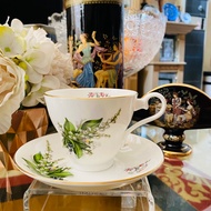 Tea Cup Saucer Aynsley England Month Mei Luxurious Beautiful