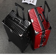 Large-capacity aluminum frame luggage Trolley case Suitcase Universal wheel lock box (20/22/24/28inch）