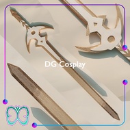 KAYU REPLIKA Genshin Impact Property - Lumine Sword Cosplay - Replica Wooden Sword Toy
