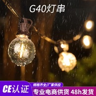 Outdoor Picnic Camping Light G40String Lights Bulb Lights Waterproof Holiday Decoration Garden Arran