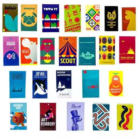 Board Games for party game night Fun Gift Scout,Startups,Town77,Moving Wild,Deep Sea Adventure, Doko