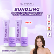 Solcare Bundling Grosir Collagen Pore Minimizer Serum & Solcare Collagen Ultra Moist Cream