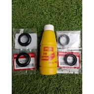 ซีลโช๊คหน้า ซิลโช้ค กันฝุ่น Honda แท้ ชุด4ตัว+น้ำมันโช๊ค WAVEทุกรุ่น/SONIC/CLICK/Scoopy/Fino