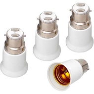 E-Simpo B22 to E26 E27 Light Socket Adapter, UK AU India Bayonet Lamp Base to Edison Screw E26 E27 B