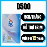 ( SHIP HỎA TỐC HÀ NỘI ) Sim Vinaphone 4G Vina Gói D500 D219 Trọn Gói 1 Năm Với 5GB 1 Tháng KHÔNG MẤT