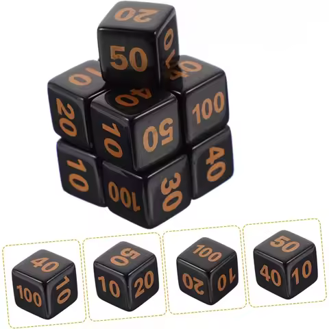 10pcs 14mm 0.55" Acrylic Battle Deck Exclusive Damage Counters Dice for Pokemon Game