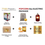 Happypopper Business Package Include Traning Popcorn Machine Maker Package Electric 8oz  商用配套 爆米花机 + 原料 + 配套教学