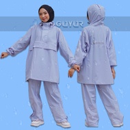 jas hujan setelan dewasa KANGAROO RAINCOAT saku Anti Bocor kantung Kangguru mantel tebal dan kuat