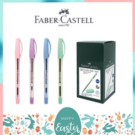 ปากกาลูกลื่น Faber-Castell 1444 ด้ามพาสเทล หมึกน้ำเงิน ขนาดหัว 0.5 MM ยกกล่อง 30 ด้าม