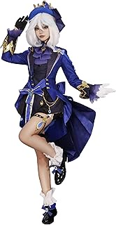 Genshin Impact Cosplay Furina Black Form Cosplay Costume Set