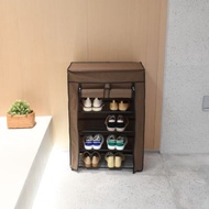 Shoe Rack with Cover 60x30x90 Cm Brown - Stora