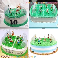 KUGIGI Set of 9 Soccer Toppers Home 9 Soccer Players Cake Toppers for Birthday Cake